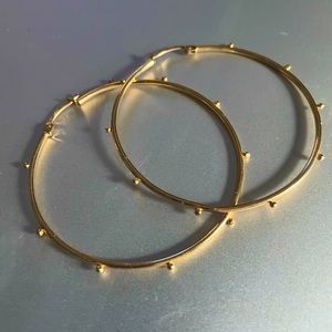 Pair of 14k Gold Hoop Earrings -Saks